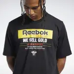 REEBOK CL WE SELL GOLD TEE T恤 休閒 短袖T 休閒T 短袖上衣 純棉 黑色 FM3963