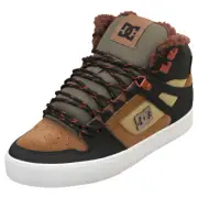 DC Shoes Pure High-top Wc Winter Mens Skate Trainers in Brown Green