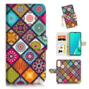 ( For Vivo Y01 ) Wallet Flip Case Cover AJ23358 Abstract Mandala