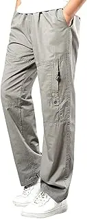 [Generic] Cargo Pants for Men Relaxed Fit Hiking Travel Baggy Cargo Sweatpants 2025 Trendy Casual Lightweight Work Pants