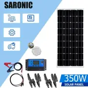 350W Solar Panel Complete Kit 12V 350 Watt Mono Caravan Camping Battery Charging