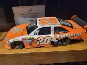 2009 AUTOGRAPHED Joey Logano #20 Home Depot - 1:24 ELITE Camry COT 1st CUP WIN