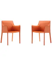 Manhattan Comfort Set of 2 Paris Dining Armchairs