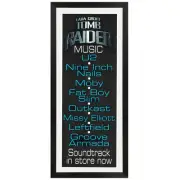 Lara Croft: Tomb Raider Soundtrack Promotional Vintage Daybill Poster Framed