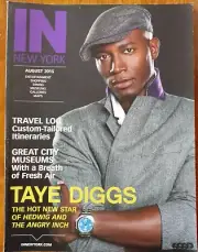 TAYE DIGGS In New York magazine August 2015 NYC handsome travel Broadway map