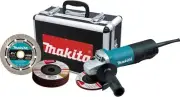 Makita 9557PBX1 4-1/2" corded Angle Grinder Kit w case & wheels, 7.5 amp