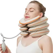 Inflatable Neck Stretcher Cervical Traction Device Adjustable Decompression Support Collar