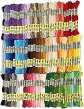 Embroidery Threads Embroidery Threads 100 Colors Set for Mercerized Egyptian Long Fiber Cotton Embroidery Floss Cross Stitch Thread 8.7 Yards。