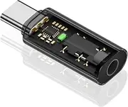 Duttek USB Type c to 3.5mm Headphone Jack Adapter 1 Pack, USB C to Aux Audio Extension Connector for iPhone 15 Pro Max Plus,Samsung Galaxy S24 S23 and Type C to Jack Dongle Adapter