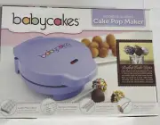 Babycakes Mini Cake Pop Maker Purple Makes 12 Non-Stick cake balls CP-12