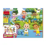 7pc Creative Kids Cocomelon Friends Wooden Starter Puzzle Toy Fun Activity 2y+