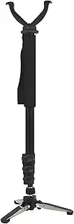 VICTORFIRE Aluminum Shooting Stick with V Shap Yoke & 360° Rotatable Tri-Stand Base, Rifle Shooting Monopod Gun Rest Rack