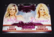 2015 Benchwarmer Hollywood DOUBLE FEATURE Auto/4 CARLY LAUREN Kennedy Summers