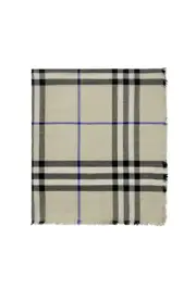 burberry Wide Check Wool Scarf in Lichen at Nordstrom