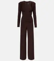 [Norma Kamali] Norma Kamali Ruched jersey jumpsuit AU 8 brown