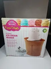 NEW Rival Frozen Delights 4 Qt Ice Cream/Frozen Yogurt/Sorbet Maker BPA FREE