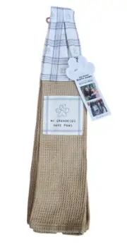 DEMDACO Grandkids Have Paws Brown 30 inch Cotton Fabric No Dirty Paws Boa Scarf