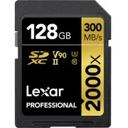 Lexar Professional 2000X SDHC/SDXC UHS-II SD Card -128GB