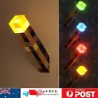 Minecraft Game Torch Wall Lamp Desk Night Light Bedroom Led USB Rechargeable
