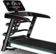 Small Fitness Equipment,Multifunctional Household Electric Treadmill,Mini Folding Treadmill,Bluetooth Speakers High-Definition LED Display for Home Exercise Physical Fitness