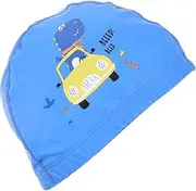 ifundom Swim Cap with Ear Protection Breathable Swimming Hat for Boys Comfortable Cartoon Design for Pool Beach Activities Dinosaur Style