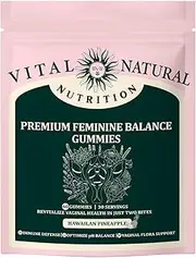 Premium Feminine Balance Gummies, Gummies for Women’s Health & Wellness Immune Support Vegan, Gluten-Free & Halal（60 Count）