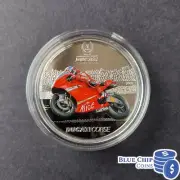 2009 $5 PALAU DUCATI CASEY STONER SILVER COIN NUMBERED 219