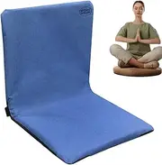 Floor Chair - Portable Camping Chair | Folding Cushion Seat Multi-Angle Adjustable Backpack Chair | Foldable with Handle and Shoulder Straps | Indoor Meditation Outdoor Hiking Fishing Stadium Use