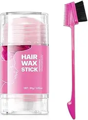 [immetee] Hair Wax Stick, Slick Back Wax Stick for Women, Edge Control Gel, Smooth Frizz Hair Slick Stick.30g (Pink)