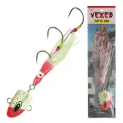 Vexed Bottom Meat Hybrid Jig / Bait Rig Lumo 250g Pinkhead