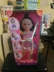 My Life Posable Doll Stand for 18" Dolls Clear Translucent Doll Holder NEW