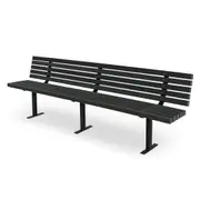 Peak Above Ground Bench Seat With Backrest