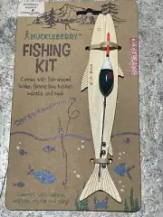 Huckleberry Fishing Kit Kikkerland Outdoor Fishing Tackle Bobber New