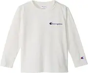 [Champion] CKSY404Z Kids' Long Sleeve T-Shirt, Round Neck, 100% Cotton, Script Logo, Long Sleeve T-Shirt for Kids