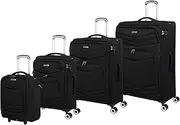 [it luggage] Intrepid 4pc Softside 8 Wheel Expandable Spinner Set with TSA Lock, Intrepid 4pc Softside 8 Wheel Expandable Spinner Set with TSA Lock