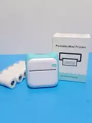 Mini Pocket Wireless Bluetooth Thermal Photo Printer BLUE w/Paper▪︎NEW IN BOX