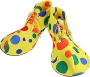 [SAFIGLE] 1 Pair Colorful Unisex Clown Shoes Cover for Halloween Costumes Fits for Masquerade Parties Carnivals and Events Durable Comedy Accessories