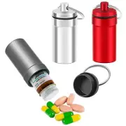 3 Packs Waterproof Aluminum Pill Fob Container Nitro Bottle Holder Nitroglyce...