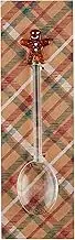 Mud Pie Gbread Glass Icon Spoon Serving Utensils, 5", Brown