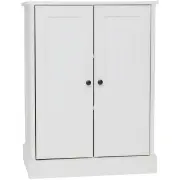 Tivoli 2-Door Multi Purpose Cupboard Storage Cabinet Lowboy - White