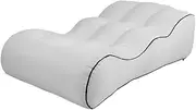 Portable Outdoor Indoor Fast Inflatable Air Sofa Lounger for Camping, Swimming and Travelling (Color : White)
