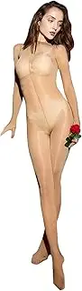 [ZCGFKANYU] Women's Oil Shiny Bodystocking Sexy Full Body Stocking Sheer Nylon Body Stocking Glossy Pantyhose