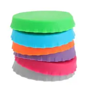 6 Pcs Silicone Sealed Bottle Cap Beverage Lids Can for Cans Soda Covers