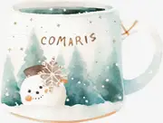 [Namly Design] Snowman Mug Sticker