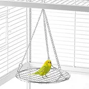 Parakeet Swing - Parakeet Swings | with Cooling Grid Design Stainless Playground Rest Bed Chew-Proof Rust-Resistant for Lovebird Cockatiel Finch Pet Store Balcony