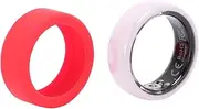 Smart Health Ring with Sleeve, Ceramic Fitness Tracker Pedometer Ring with Charging Cable and 7 Day Battery Life, Health Monitor for Women Men (Size 7: Approx. 17.3mm / 0.68in Inner Diameter)