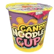 935293 1 x 53g CUP KIDS FRENZY CANDY NOODLE CUP WITH POPPING CANDY AND GEL