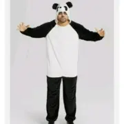 Hyde & Eek - Mens & Womens Plush Panda Bear Jumpsuit/Costume , size : X-Large