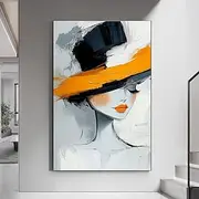 Girl oil painting Hand painted Women Abstract Canvas Art oil Painting girl oil painting for Living Room Bedroom Home Decor Wall Art textured girl firgure paint