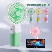 Handheld Mini Fan Portable Desk Fan Rechargeable Small Hand Held Fan with Base